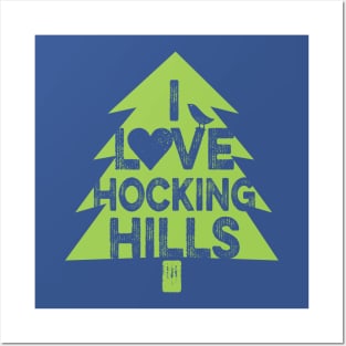 I Lve Hocking Hills Tree Lime Posters and Art